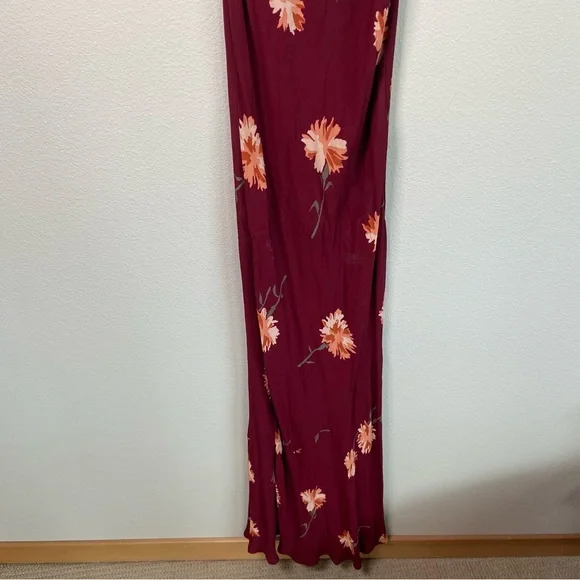 Reformation Auburn floral Santiago Maxi Slip Slit Dress - Picture 6 of 12